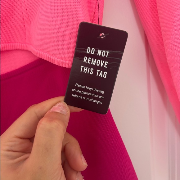 Express Pink and Magenta Long Sleeve Dress - Picture 5 of 10